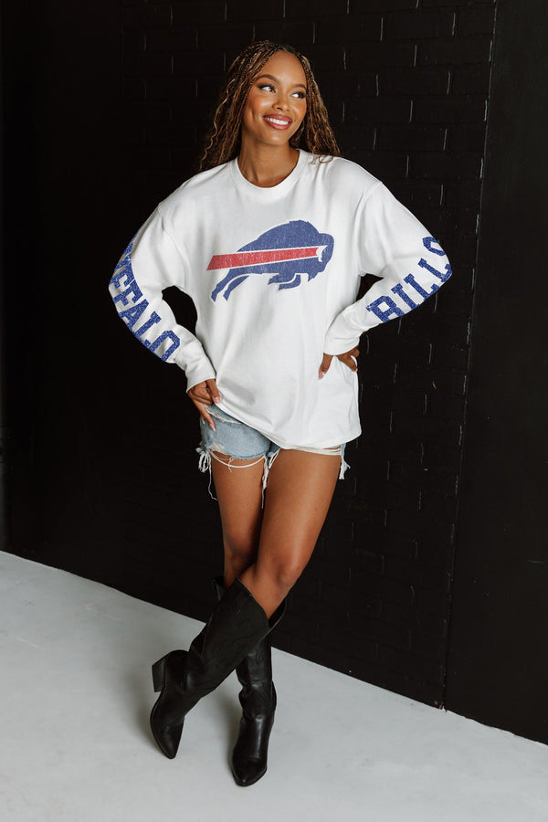 Gameday Couture BUFFALO BILLS Game Plan Oversized Long-Sleeve Tee