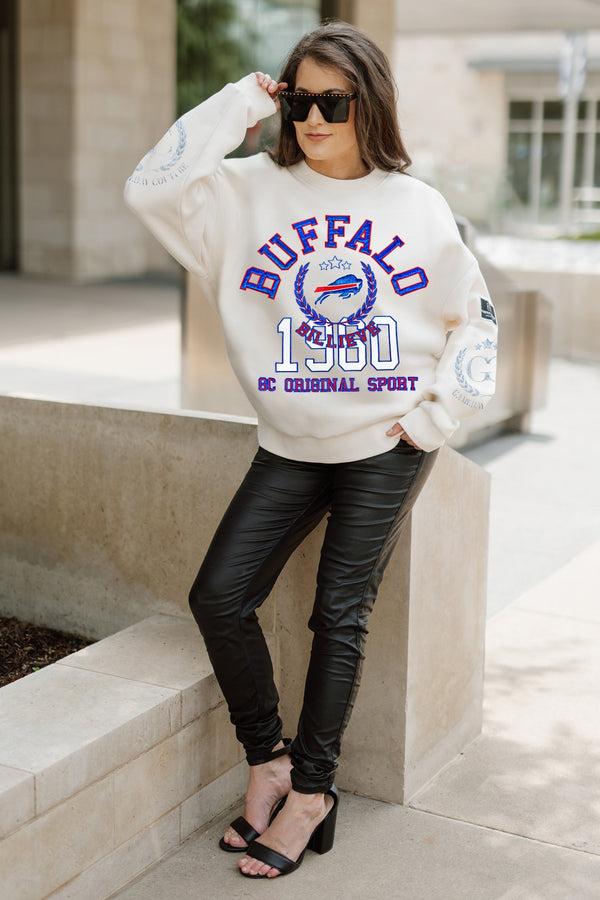 Gameday Couture BUFFALO BILLS Gameday Slay Fleece Drop-Shoulder Crewneck
