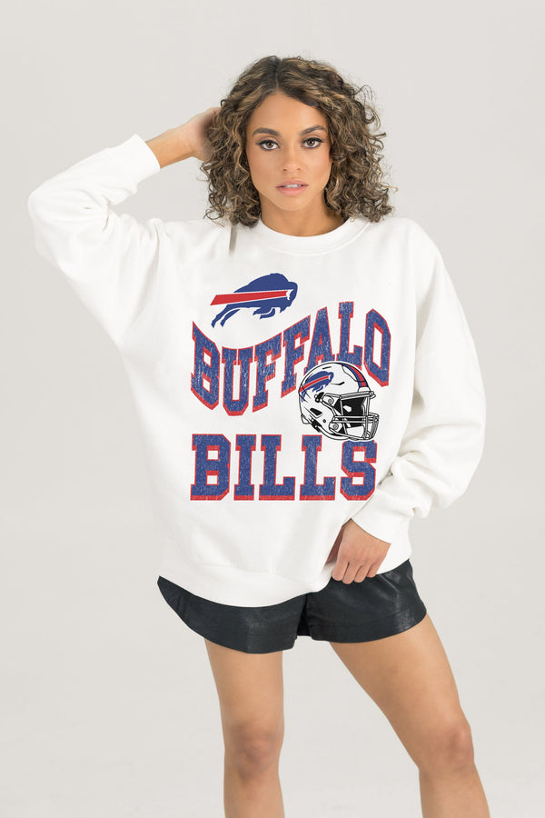 Gameday Couture BUFFALO BILLS HARD EARNED PREMIUM FLEECE CREWNECK PULLOVER