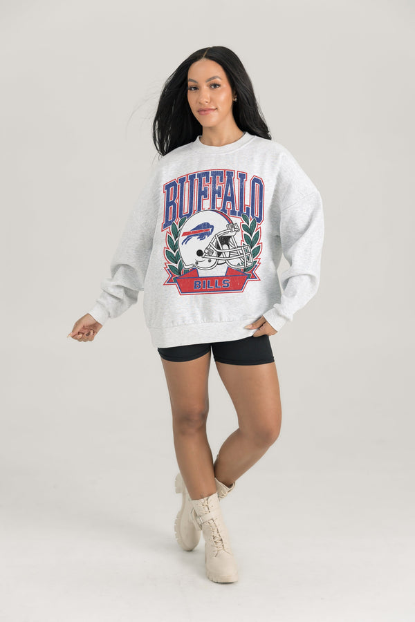 gameday couture BUFFALO BILLS Heritage Fleece Crewneck Pullover