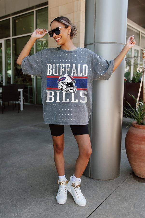 Gameday Couture BUFFALO BILLS On The Ball Mini Rhinestone Tee