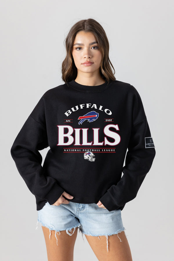 Gameday Couture BUFFALO BILLS Players Only Fleece Drop-Shoulder Crew