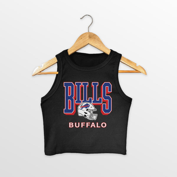 gameday couture BUFFALO BILLS PURE VICTORY ESSENTIAL RIBBED CROP TANK