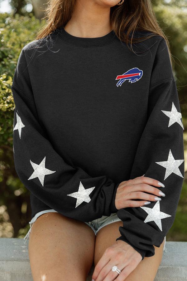 Gameday Couture BUFFALO BILLS RADIANT ERadiant Energy Star-Sleeve Crewneck Pullover