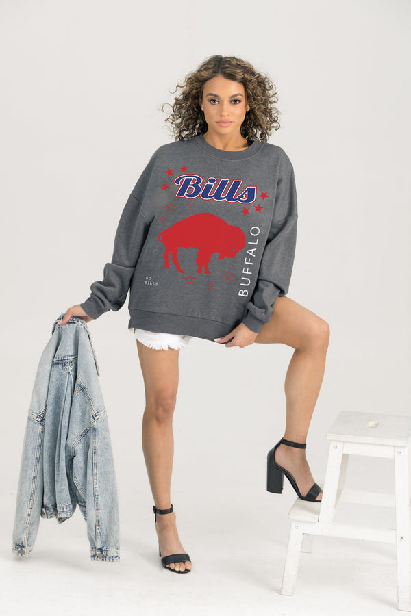 Gameday Couture BUFFALO BILLS Ready To Rumble Fleece Crewneck Pullover