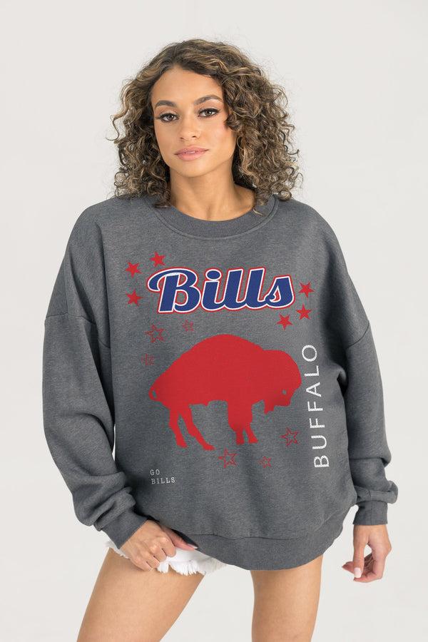 Gameday Couture BUFFALO BILLS Ready To Rumble Fleece Crewneck Pullover