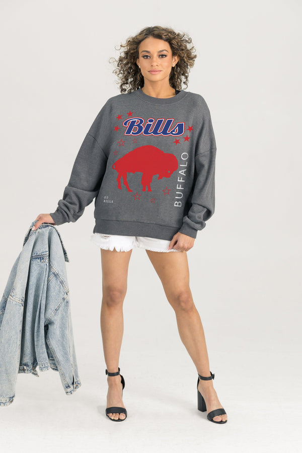 Gameday Couture BUFFALO BILLS Ready To Rumble Fleece Crewneck Pullover