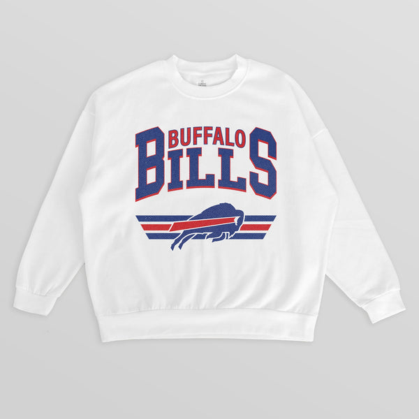 gameday couture BUFFALO BILLS SWIFT STRIKE PREMIUM FLEECE CREWNECK PULLOVER