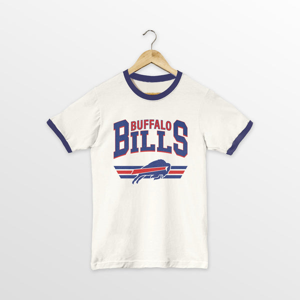gameday couture BUFFALO BILLS SWIFT STRIKE VINTAGE RINGER TEE