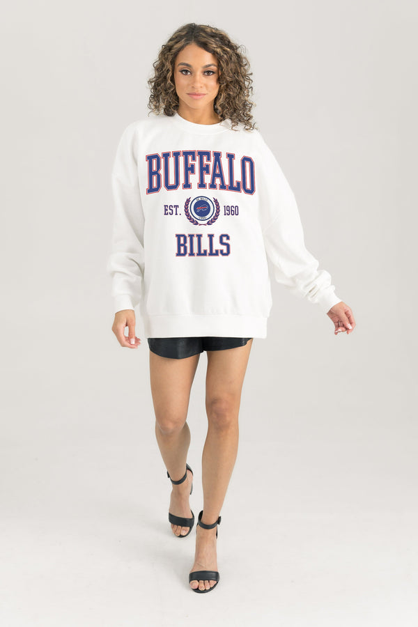 gameday couture BUFFALO BILLS Timeless Triumph Fleece Crewneck Pullover