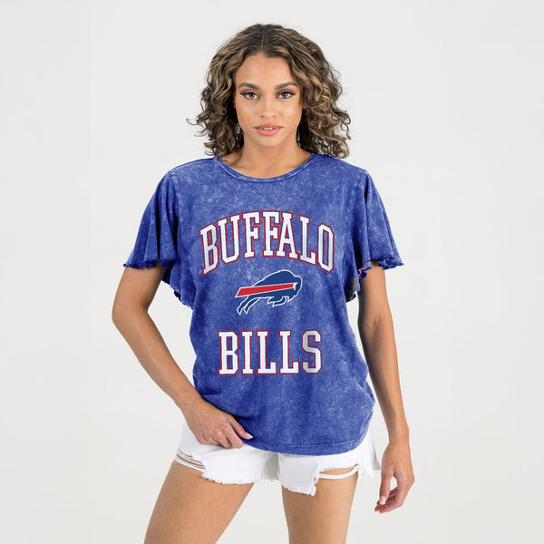 Gameday Couture BUFFALO BILLS VICTORY MODE FLUTTER SLEEVE TEE IN ROYAL