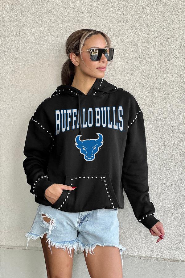 Gameday Couture BUFFALO BULLS Belle Of The Ball Studded Fleece Hoodie
