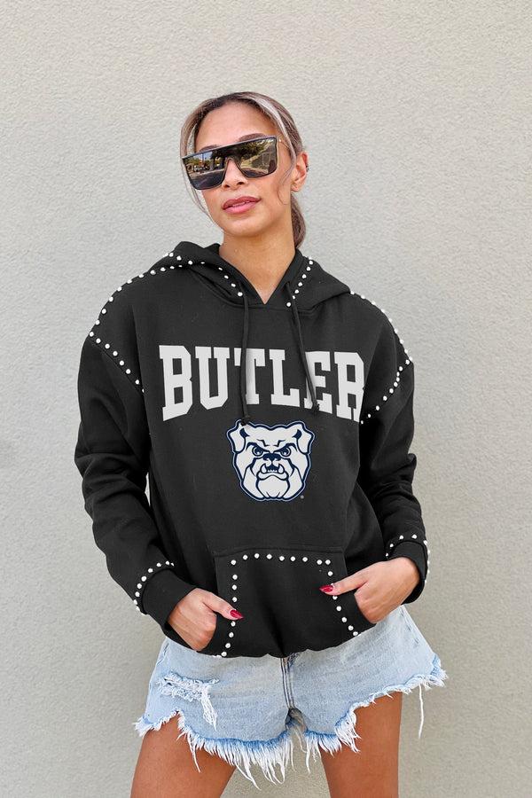 Gameday Couture BUTLER BULLDOGS Belle Of The Ball Studded Fleece Hoodie