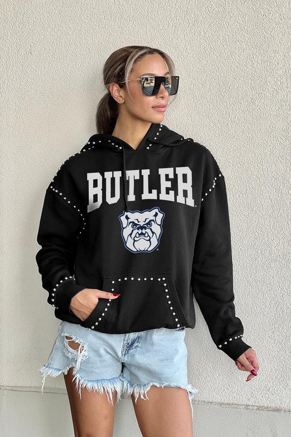 Gameday Couture BUTLER BULLDOGS Belle Of The Ball Studded Fleece Hoodie
