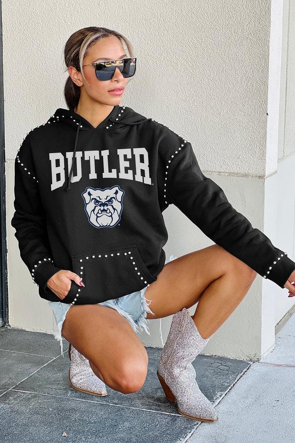 gameday couture BUTLER BULLDOGS Belle Of The Ball Studded Fleece Hoodie