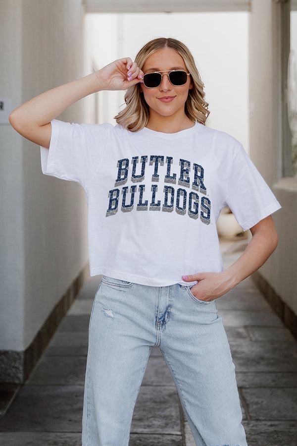 Gameday Couture BUTLER BULLDOGS Claim To Fame Boxy-Fit Crop Tee