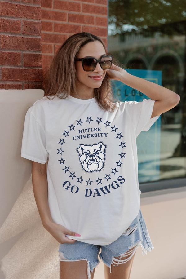 gameday couture BUTLER BULLDOGS On Point Oversized Crewneck Tee