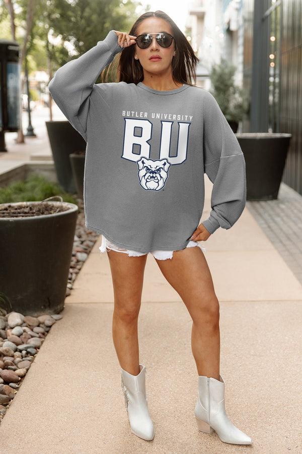 Gameday Couture BUTLER BULLDOGS PURE MOTION VINTAGE WASH CORDED PULLOVER
