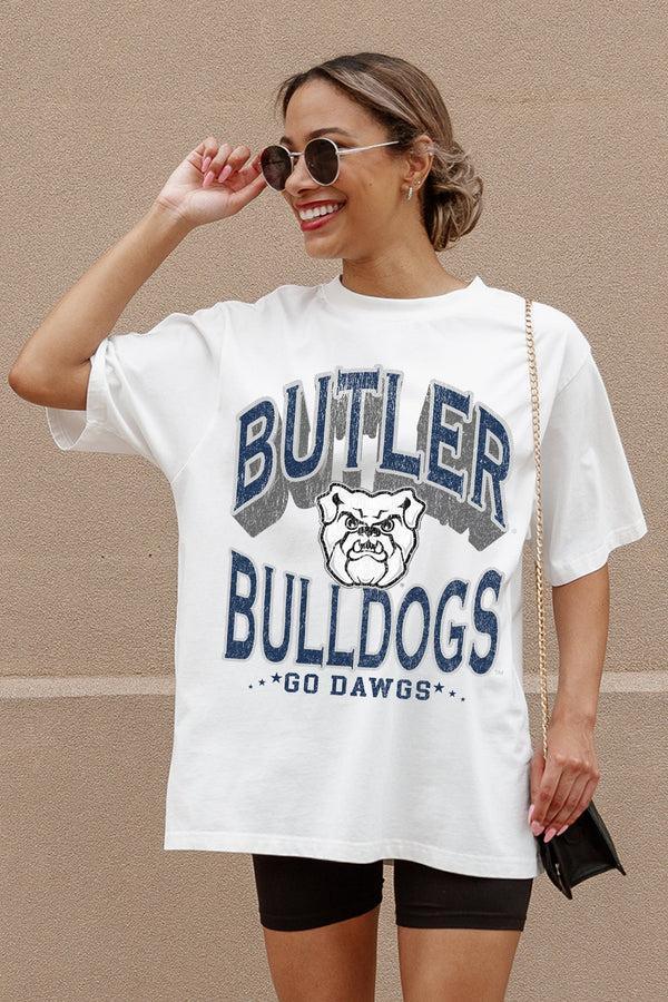 gameday couture BUTLER BULLDOGS Shakedown Oversized Crewneck Tee
