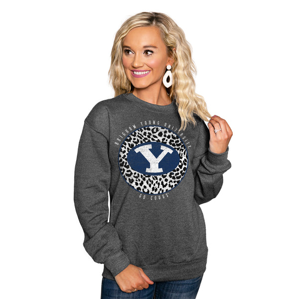 gameday couture BYU COUGARS Call The Shots Crew Sweatshirt