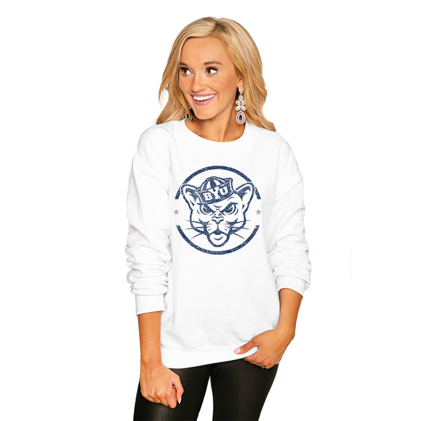 gameday couture BYU COUGARS End Zone Crew Sweatshirt