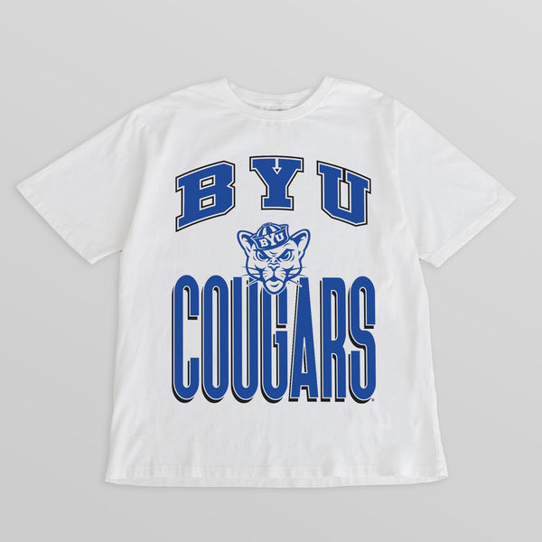gameday couture BYU COUGARS FIERCE FOCUS WASHED RELAXED FIT TEE