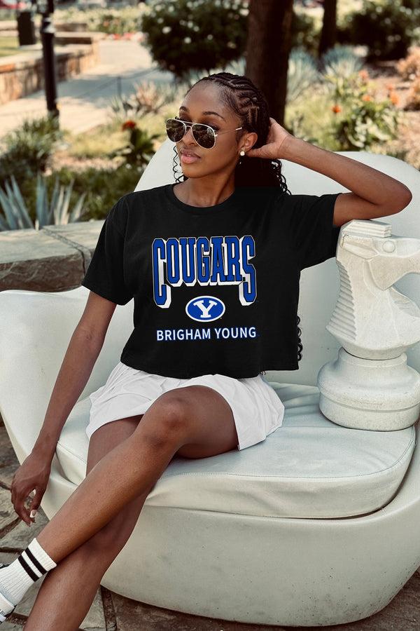 Gameday Couture BYU COUGARS PURE VICTORY CLASSIC CROP TEE