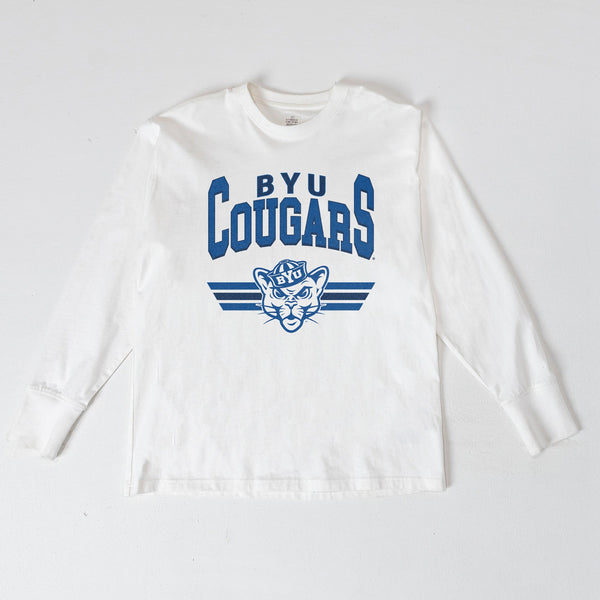 gameday couture BYU COUGARS SWIFT STRIKE ESSENTIAL RELAXED FIT LONG SLEEVE TEE