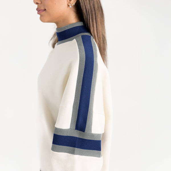 Gameday Couture BYU COUGARS VIVID MOTION COLORBLOCK TURTLENECK PULLOVER