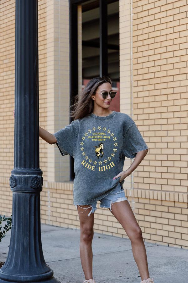 Gameday Couture CAL POLY MUSTANGS Brightest Star Oversized Crewneck Tee