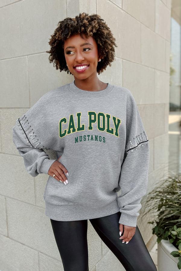 Gameday Couture CAL POLY MUSTANGS Competitive Edge Jewel-Trim Pullover
