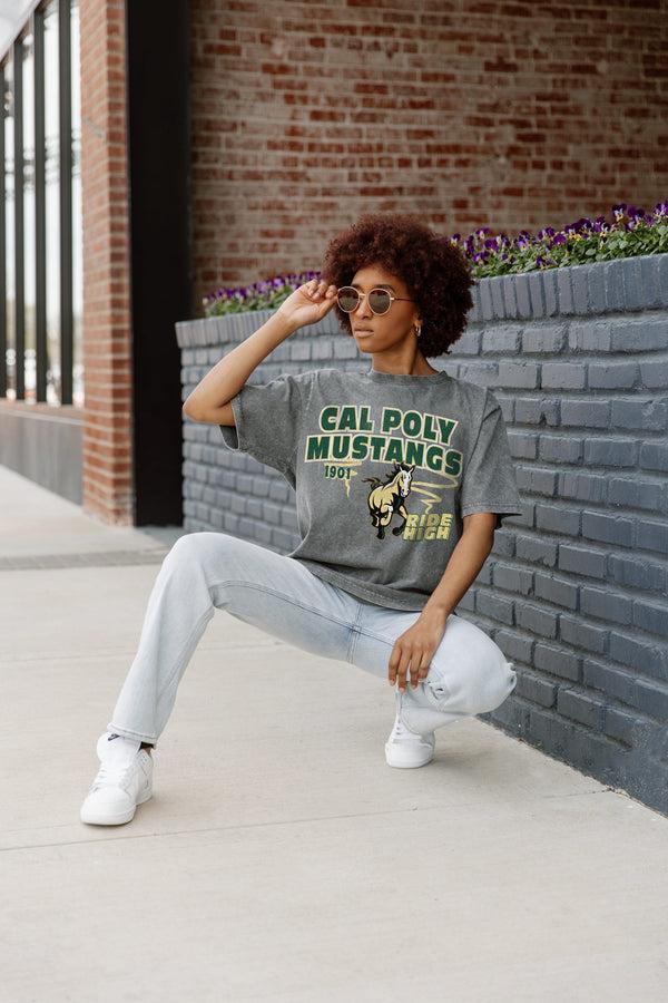gameday couture CAL POLY MUSTANGS Keep The Lead Oversized Tee