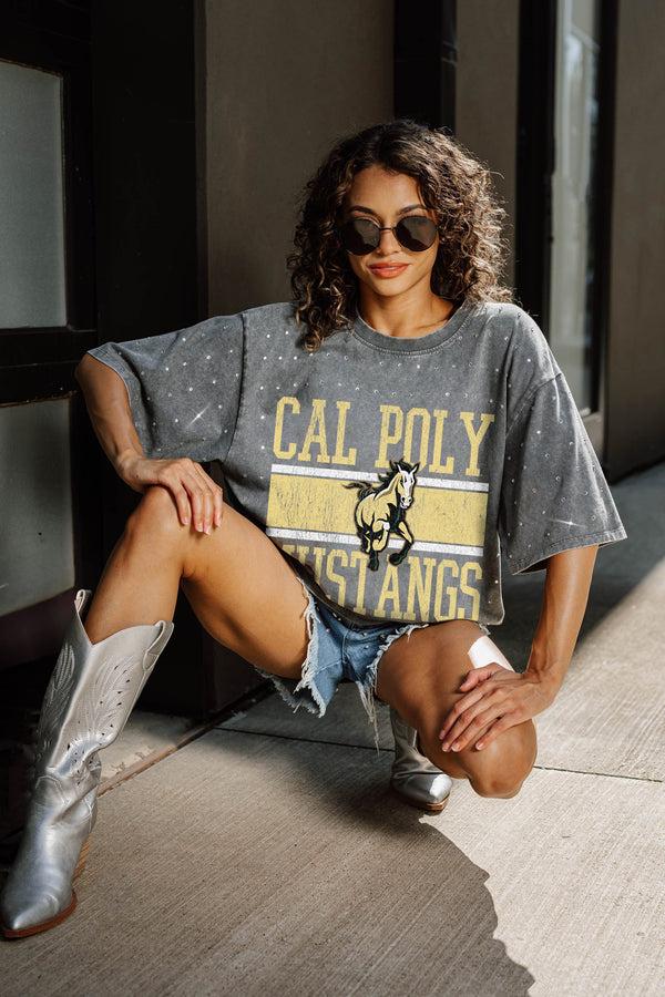 Gameday Couture CAL POLY MUSTANGS On The Ball Mini Rhinestone Tee
