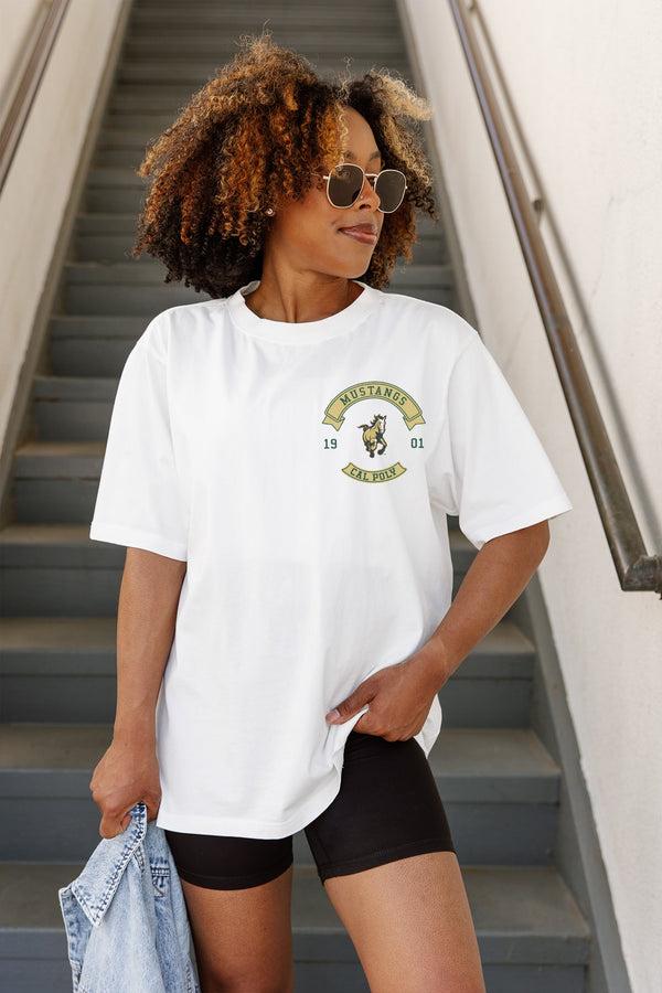 Gameday Couture CAL POLY MUSTANGS Out Of Bounds Oversized Crewneck Tee