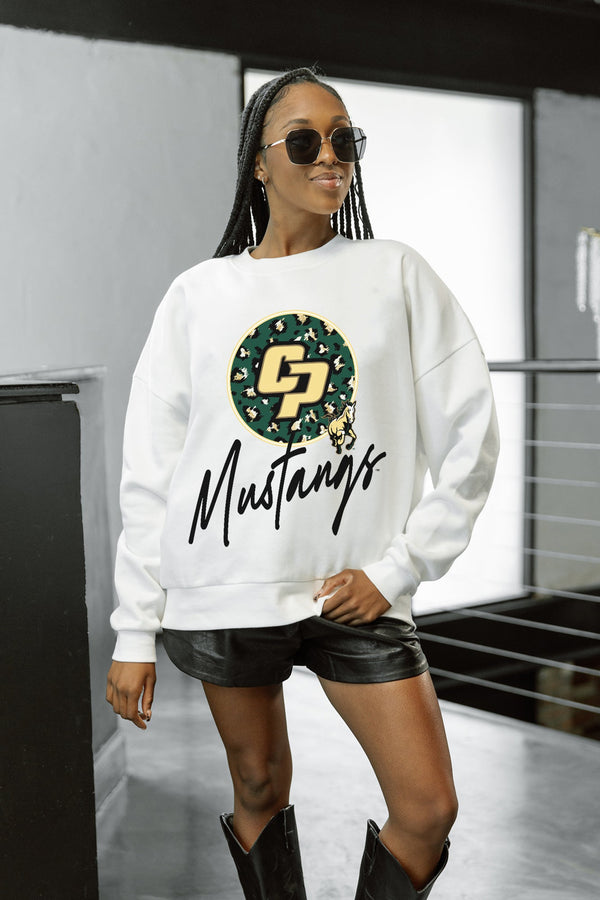 Gameday Couture CAL POLY MUSTANGS WILD BREAKTHROUGH PREMIUM FLEECE CREWNECK PULLOVER