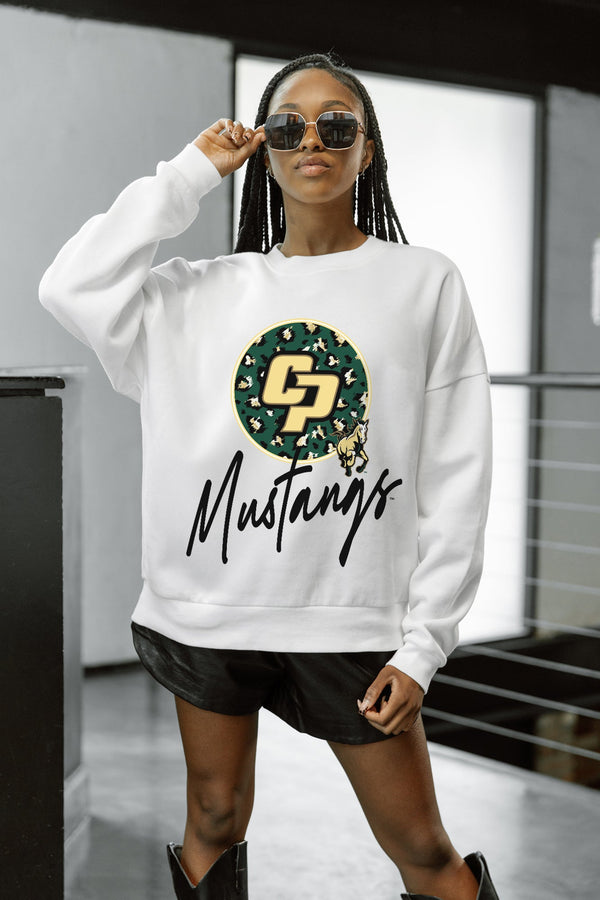 Gameday Couture CAL POLY MUSTANGS WILD BREAKTHROUGH PREMIUM FLEECE CREWNECK PULLOVER