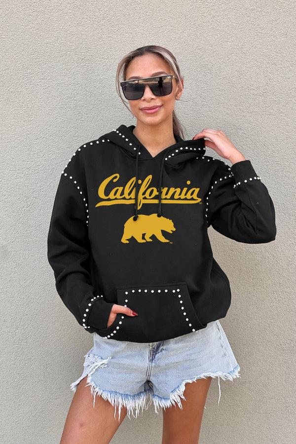 Gameday Couture CALIFORNIA GOLDEN BEARS Belle Of The Ball Studded Fleece Hoodie