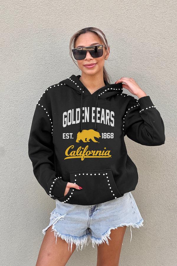 Gameday Couture CALIFORNIA GOLDEN BEARS Here For It Studded-Detail Fleece Hoodie