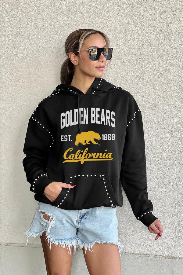 Gameday Couture CALIFORNIA GOLDEN BEARS Here For It Studded-Detail Fleece Hoodie