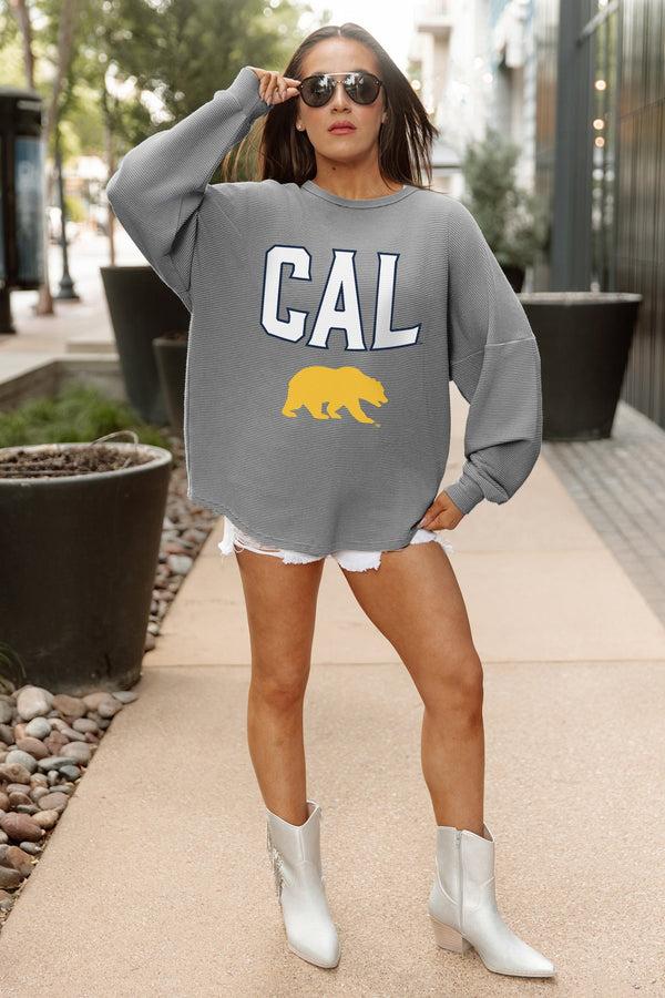 Gameday Couture CALIFORNIA GOLDEN BEARS PURE MOTION VINTAGE WASH CORDED PULLOVER