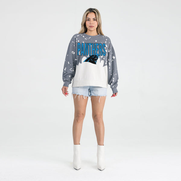 Gameday Couture CAROLINA PANTHERS CASUAL FAN LONG-SLEEVE FRENCH TERRY PULLOVER
