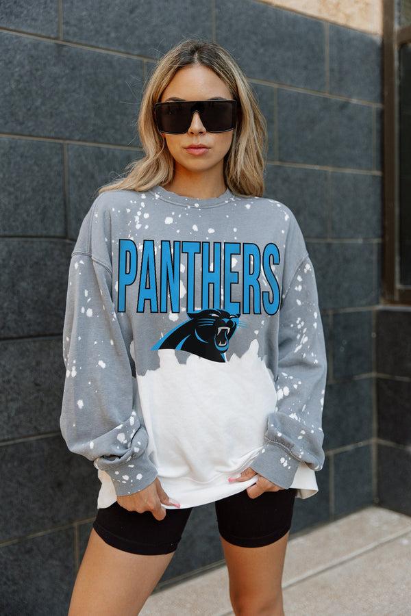 gameday couture CAROLINA PANTHERS CASUAL FAN LONG-SLEEVE FRENCH TERRY PULLOVER