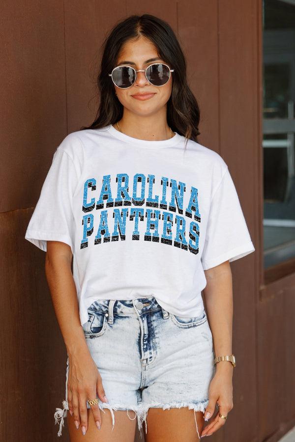 Gameday Couture CAROLINA PANTHERS Claim To Fame Boxy-Fit Crop Tee