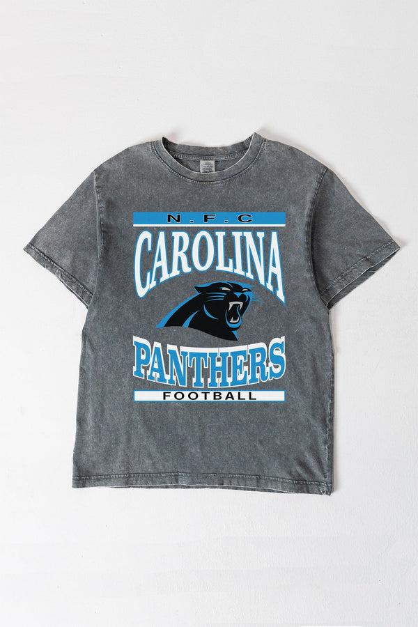 gameday couture CAROLINA PANTHERS CLASSIC GRIND WASHED RELAXED FIT TEE