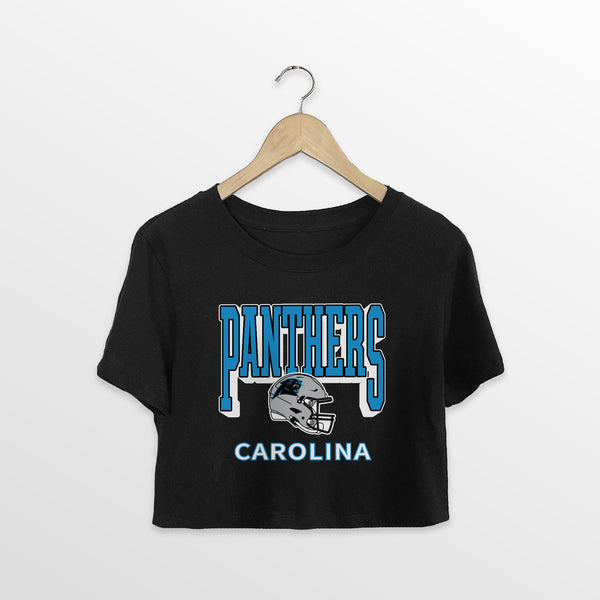 gameday couture CAROLINA PANTHERS PURE VICTORY CLASSIC CROP TEE