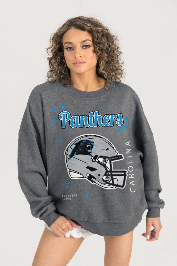 Gameday Couture CAROLINA PANTHERS Ready To Rumble Fleece Crewneck Pullover