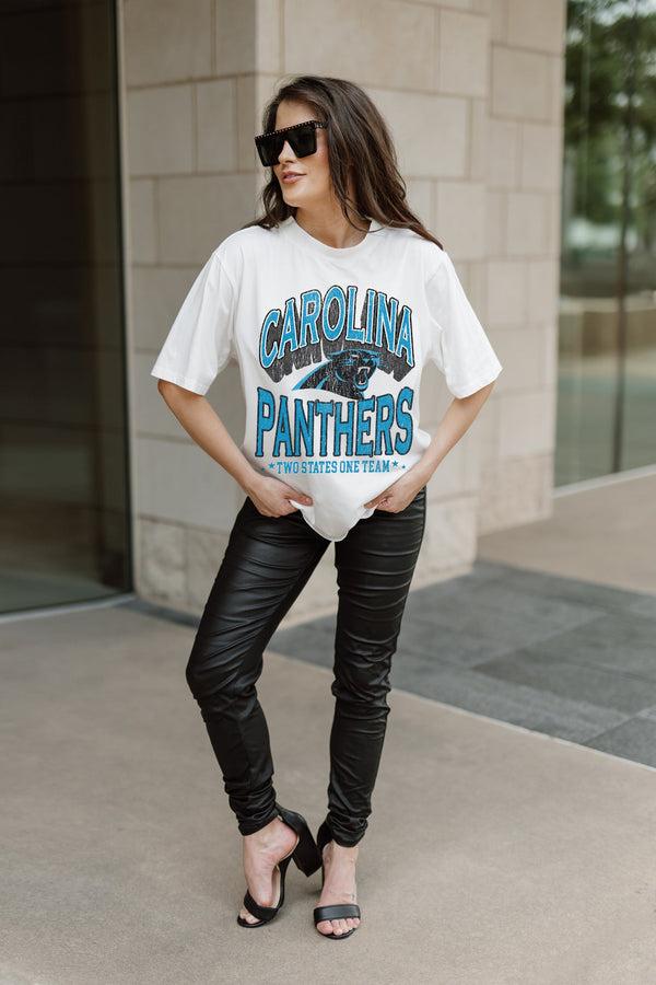 gameday couture CAROLINA PANTHERS Shakedown Oversized Crewneck Tee