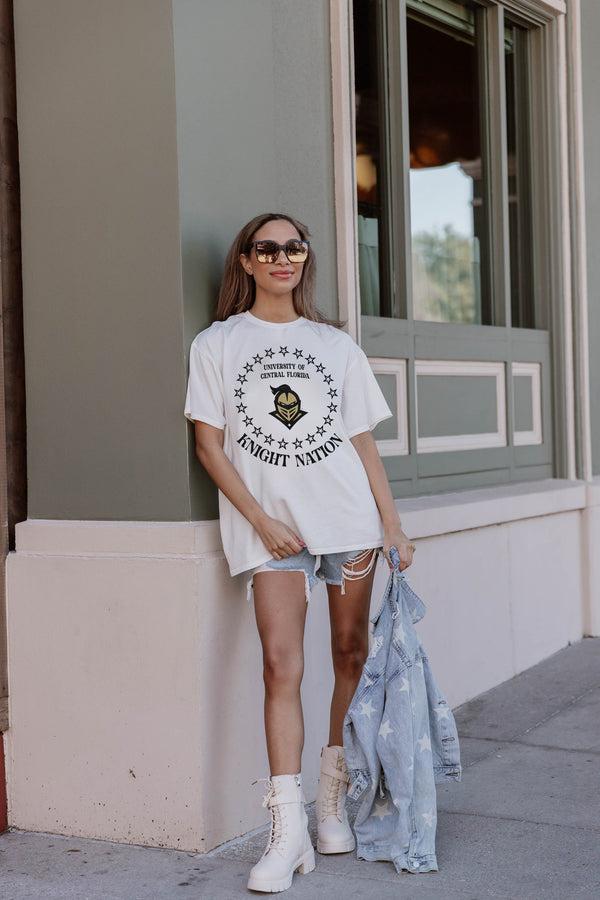 Gameday Couture CENTRAL FLORIDA KNIGHTS On Point Oversized Crewneck Tee