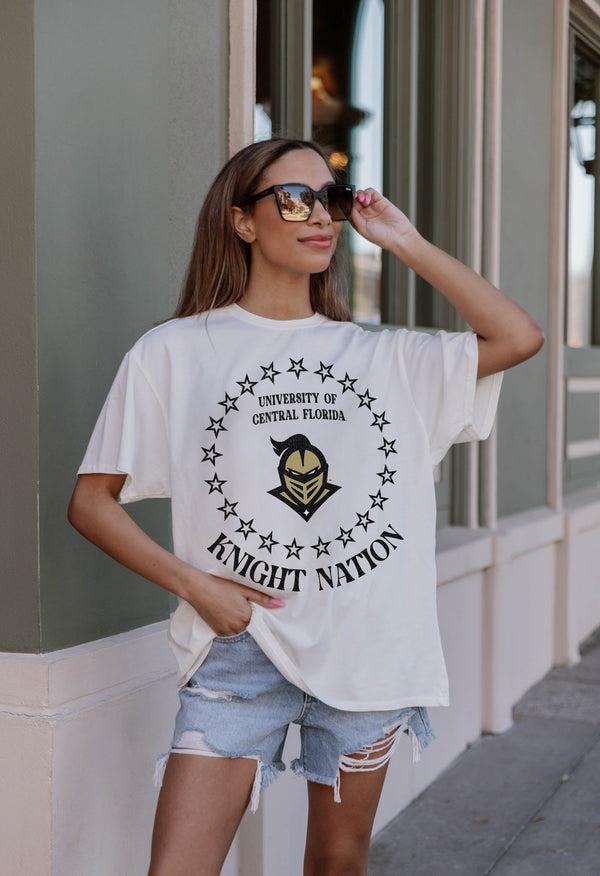 Gameday Couture CENTRAL FLORIDA KNIGHTS On Point Oversized Crewneck Tee