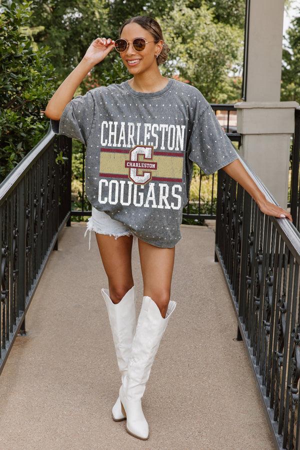 Gameday Couture CHARLESTON COUGARS On The Ball Mini Rhinestone Tee